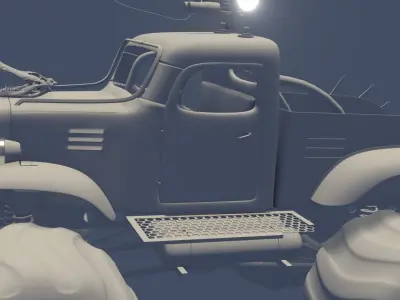 MAX CAR cyberpunk 3D model