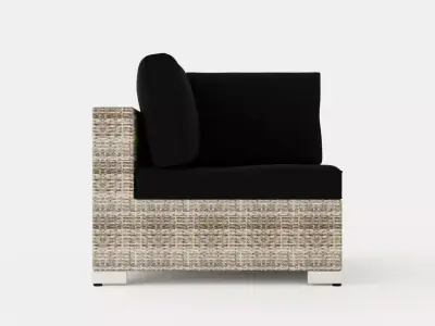 Bahamas Corner Module Low-poly 3D model