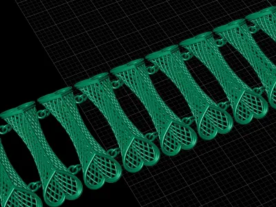 Bulk of Bracelet collections-31 Model 3D print model