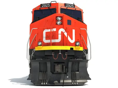 Canadian National Locomotive 3D model