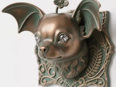 chihuahua 3D print model