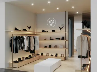 LUXURY CLOTHING STORE INTERIOR DESIGN 3D model 3D model