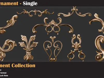50 Ornament Single- Vol 05-2 3D model