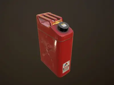 Gas canister Low-poly 3D model