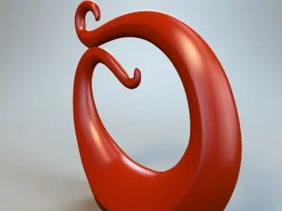 Abstract Figure 3D model 9