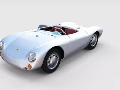 Porsche 550 Spyder rev 3D model