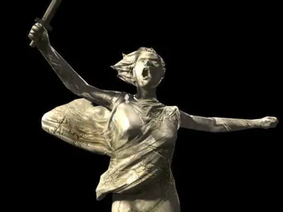 Statues Pack  Low-poly 3D model