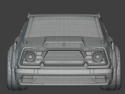 Fennec car model from Rocket League 3D model