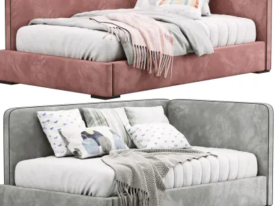 Collection Childroom ikea saarinen slatted bed frame 3D model