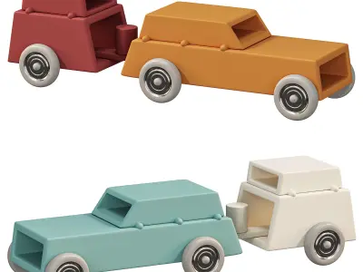  ARCHETOY CAR W CARAVAN BY OWO 3D model