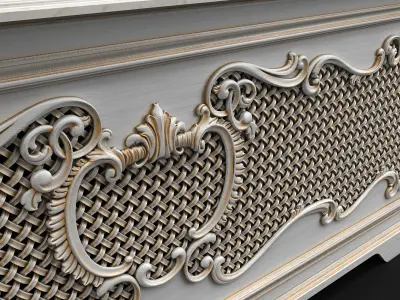 Screen radiator 3D model