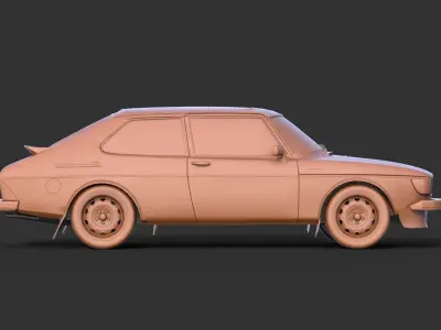 Saab 99 Turbo 3D print model