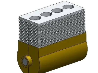 4 STROKE ENGINE 3D model