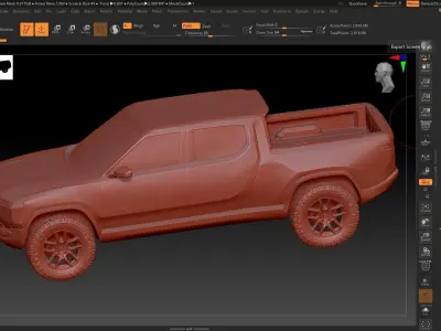 Rivian R1T STL 3D print Model 3D print model purchase