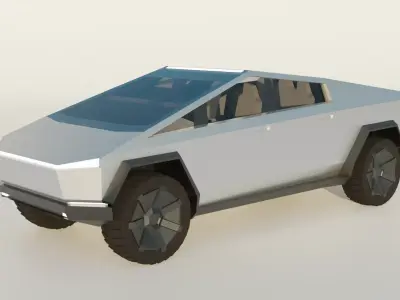 Tesla Cybertruck Low-poly 3D model