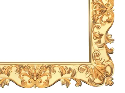 Classic Frame 01 Low-poly 3D model
