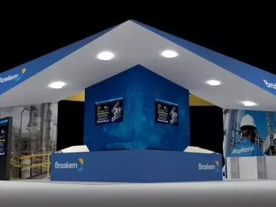 Avant-garde design stand 3D model