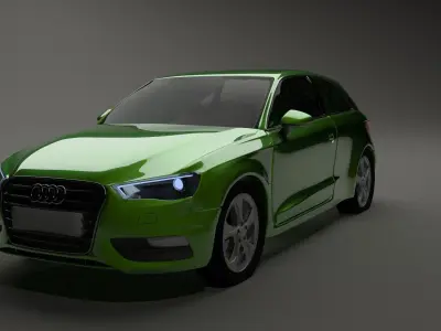 Audi a3     2013 3D model