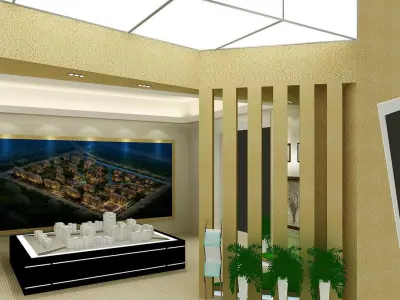 Exhibition - Area - 15X7-3DMAX2009-08 3D model
