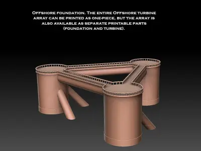 Wind Turbine 3D print model