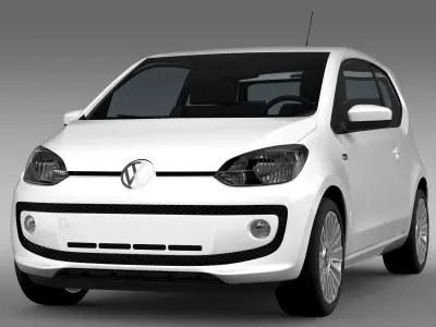 VW UP 3 door 2015 3D model