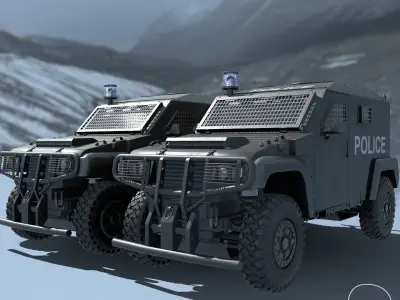 ARQUUS DAGGER 4X4 LAV Low-poly 3D model