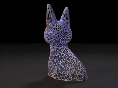 Cat figurine 3D print model