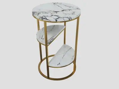3-Tiered End Table 3D model
