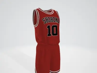 Basketball uniform Slam Dunk 3D model