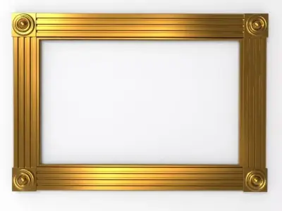 Carved Picture Frame 3D model