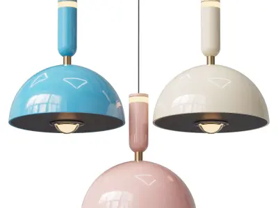 Pendant lamp TOFT DOME 3D model