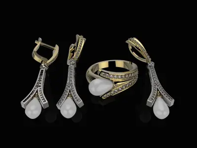 B EARRINGS N3 3D print model