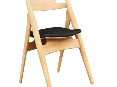CH29P Sawbuck Chair 3d model Low-poly 3D model
