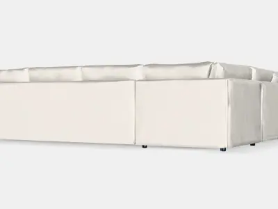 VIMLE Corner sofa 5-seat 9 Low-poly 3D model