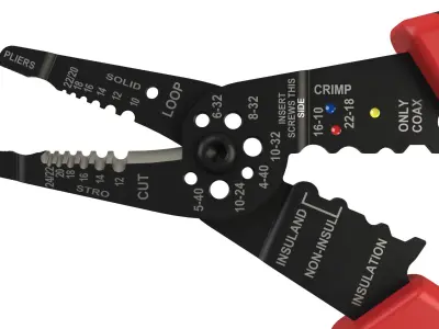 Wire stripper 3D model