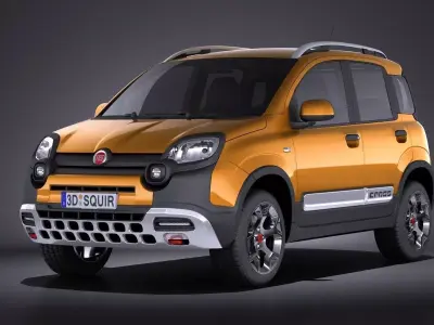 Fiat Panda Cross Country 2014 VRAY 3D model