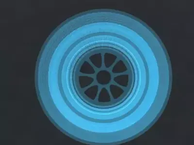 Racing wheel 3D model buy