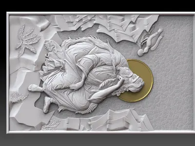 Saint Elijah the Prophet  Relief CNC  3D print model