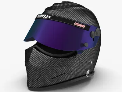 Simpson Diamondback Carbon Low-poly 3D model