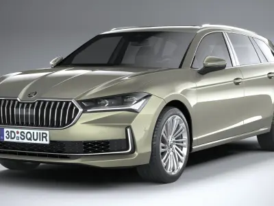 Skoda Superb Combi 2024 3D model