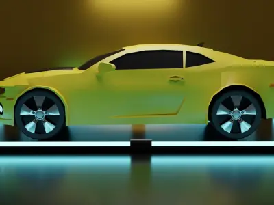 Chevrolet Camaro SS 2011 Low-poly 3D model