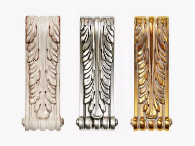 Classic corbel 01 3D model