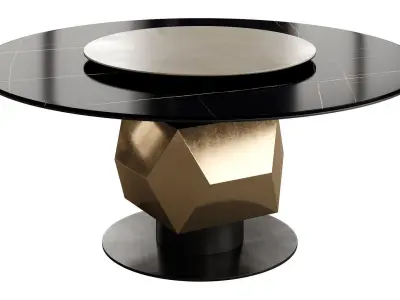 TL-2920 Round Dining Table by Tonino Lamborghini 3D model