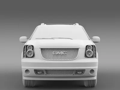 GMC Yukon XL Denali flex fuel 2014 3D model