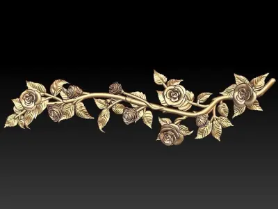 Rose Vine  Pendant 3D print model