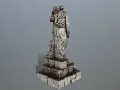 statue 5 Low-poly 3D model