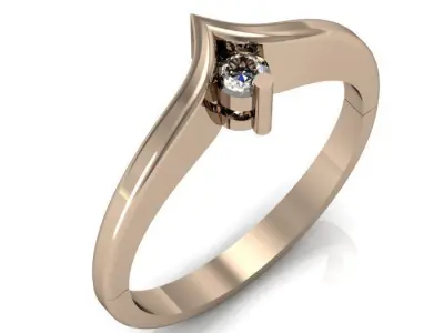 solitir ring 3D print model