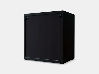 BESTA Shelf unit with glass door 14 3D model