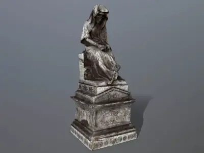 statue Low-poly 3D model shop