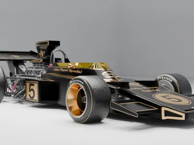 Lotus 72 D F1 car 3D model